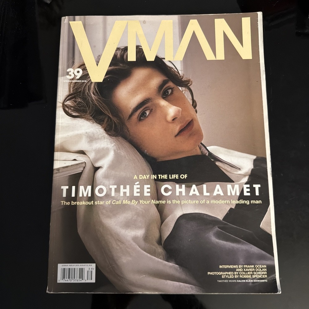 V Man Magazine Issue #39 Timothee Chalamet 2018 Cover